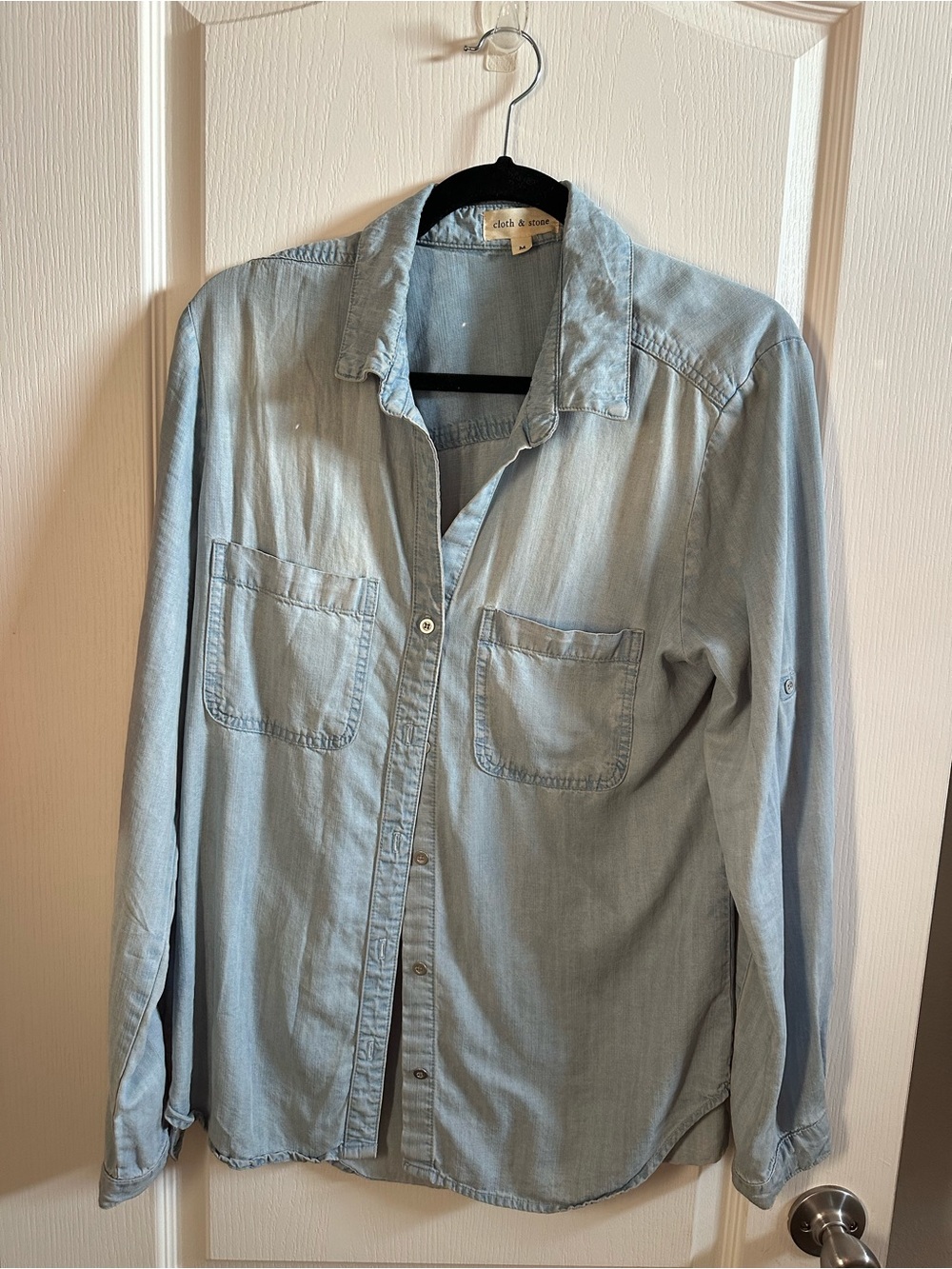 cloth & stone Light Blue Chambary Denim Button-Up Shirt